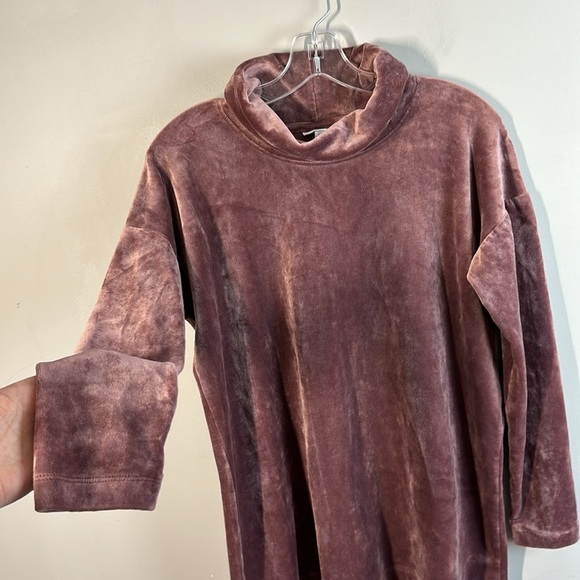 J.Jill Pure Jill Cowl Neck Stretch Velour Tunic Sweater Size S - Picture 11 of 13